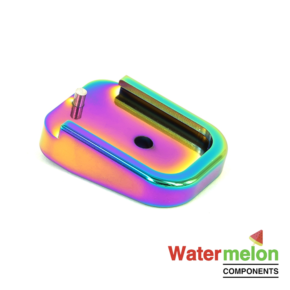 Watermelon Components Iridescent Aluminum Magazine Basepad for TM Hi-CAPA