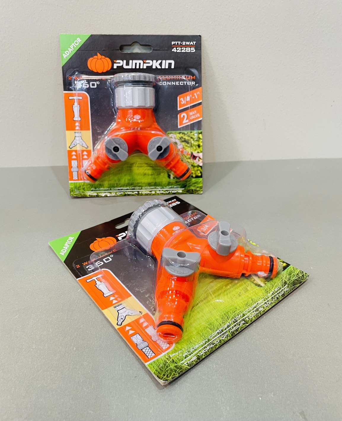 วาล์วก๊อกน้ำ 2ทาง อลูมิเนียม พัมคิน