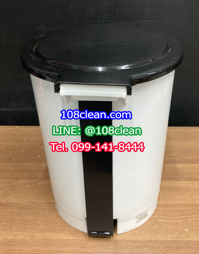 ถังขยะเท้าเหยียบ ทรงกลม 12 ลิตร