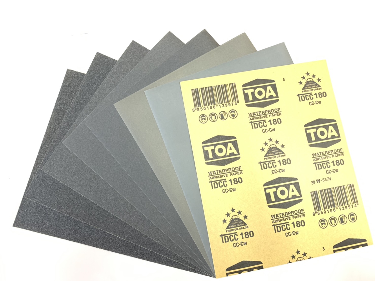 กระดาษทรายน้ำ TOA (แผ่นละ)