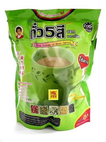ถั่ว5สีชนิดผง(ใหญ่) 352g.แม่อุษา