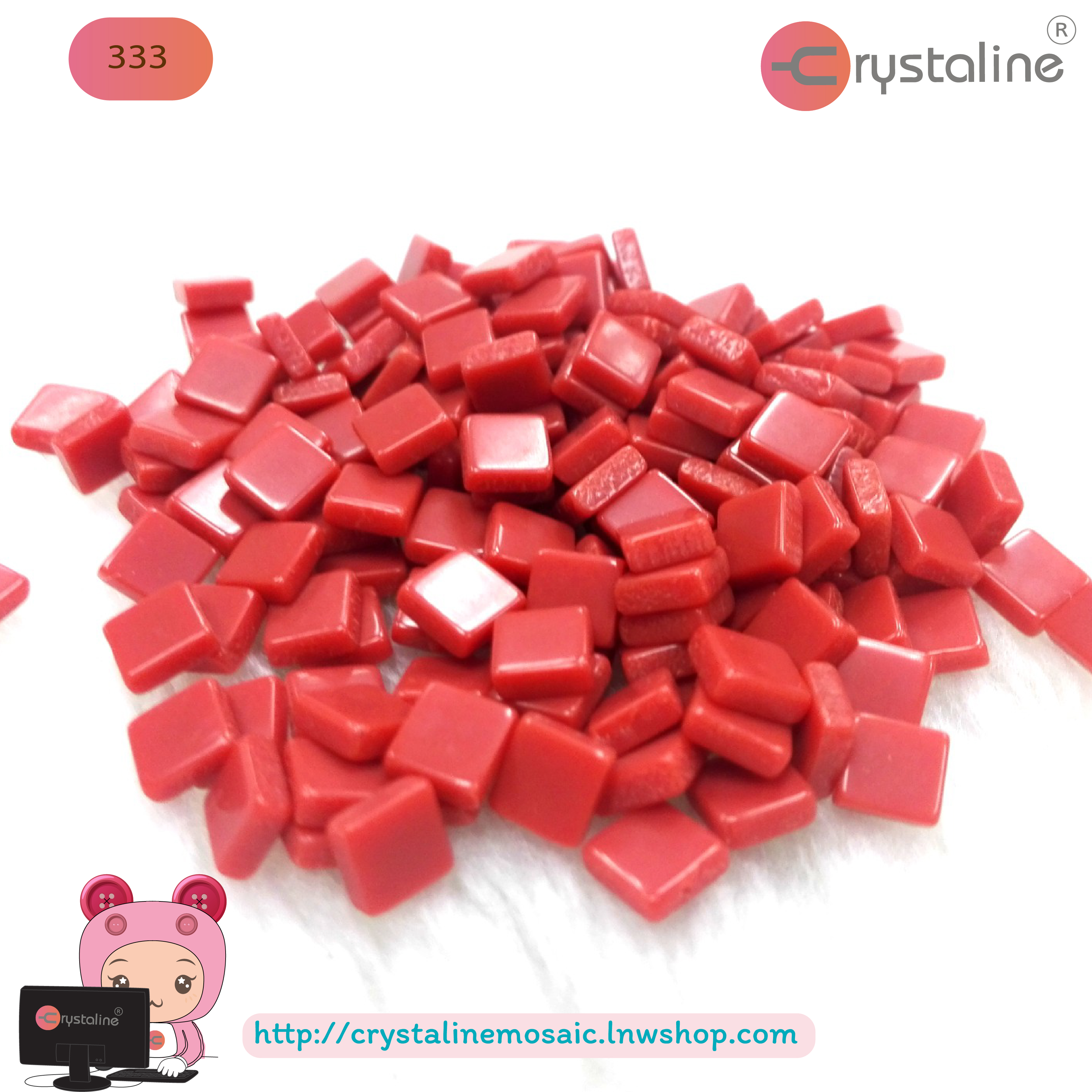 Mosaic opaque - Arabesque col. (size 5x5 mm80g/pack)