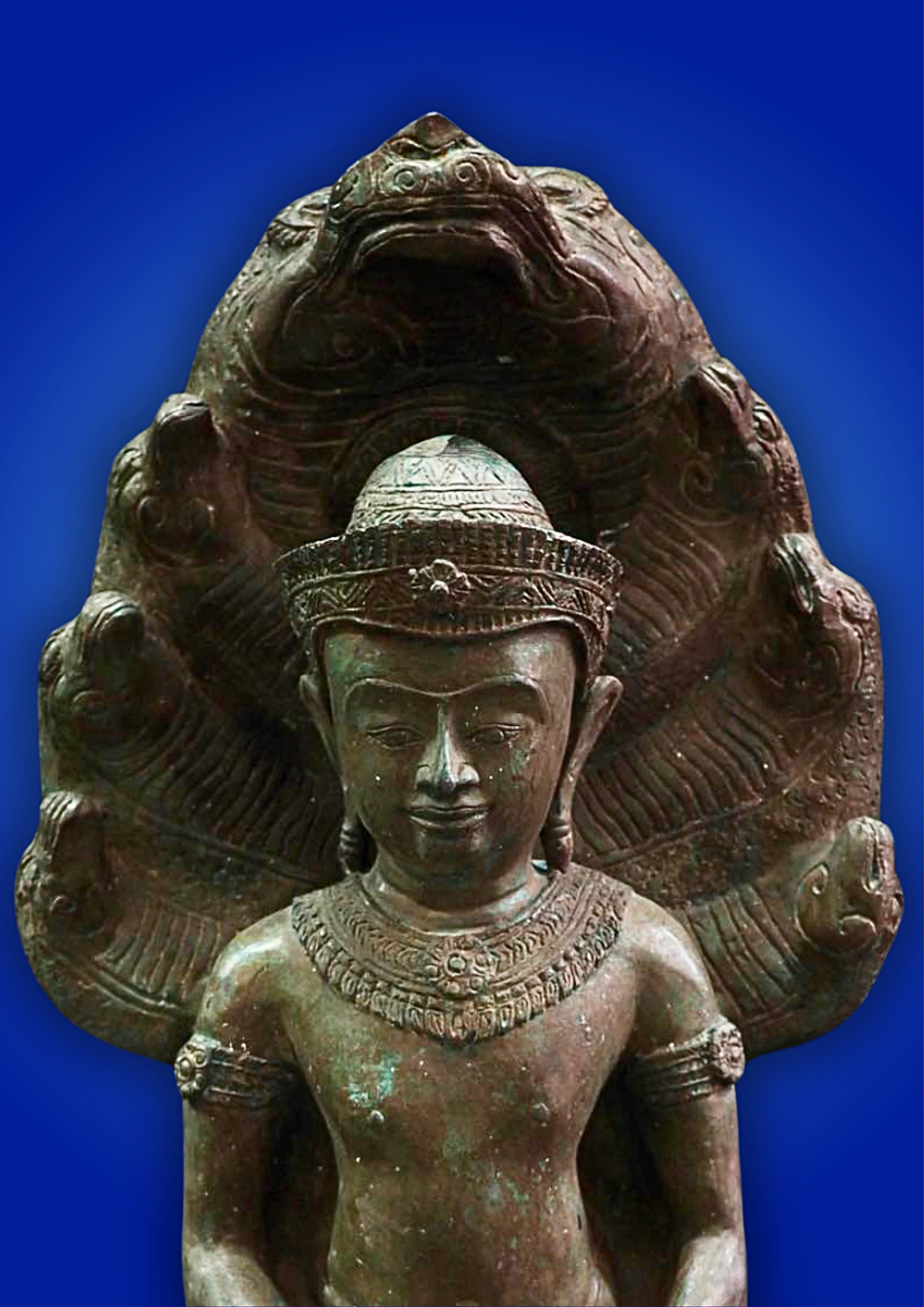 พระนาคปรก นาค7เศียร พระประจำวันเสาร์ หน้าตัก16นิ้ว เนื้อสำริด