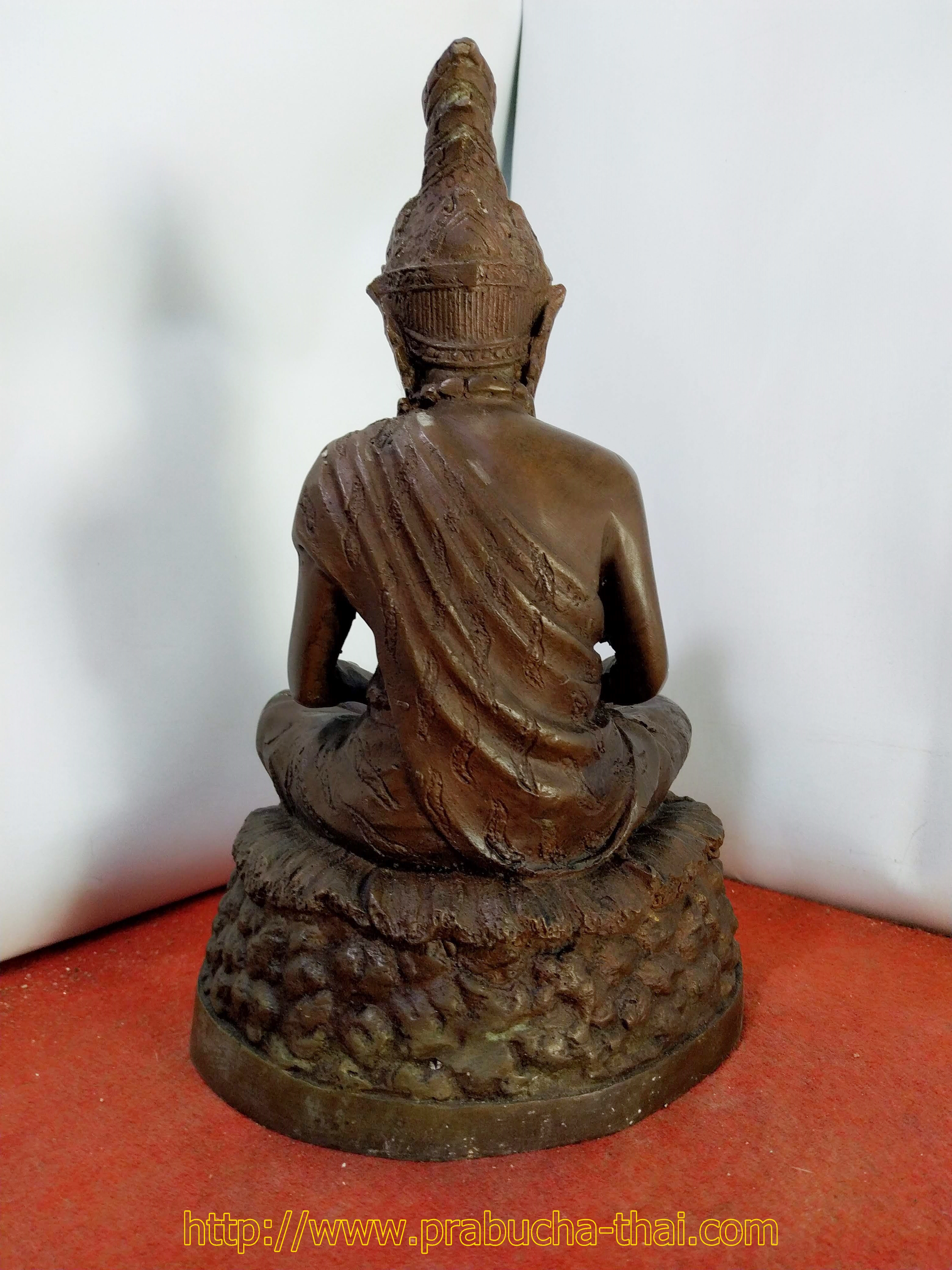 พ่อปู่ฤาษีนารอดนั่งสมาธิ หน้าตัก 5 นิ้ว เนื้อโลหะสำริด