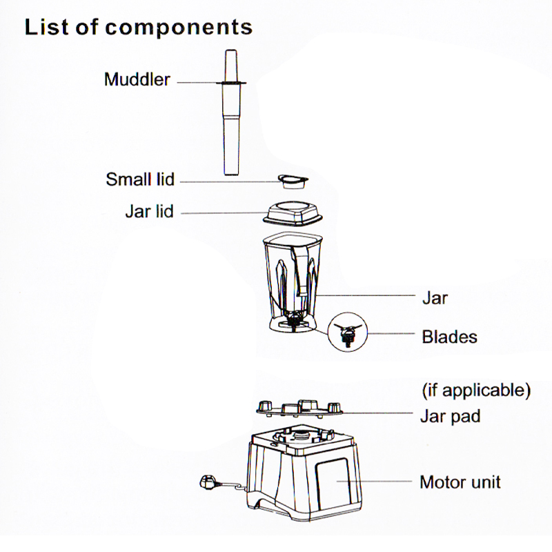 เครื่องปั่น IMIX 1800W-โถ 2 ลิตร-ฟังก์ชั่นTIMER FUNCTION-VARIABLE SPEED