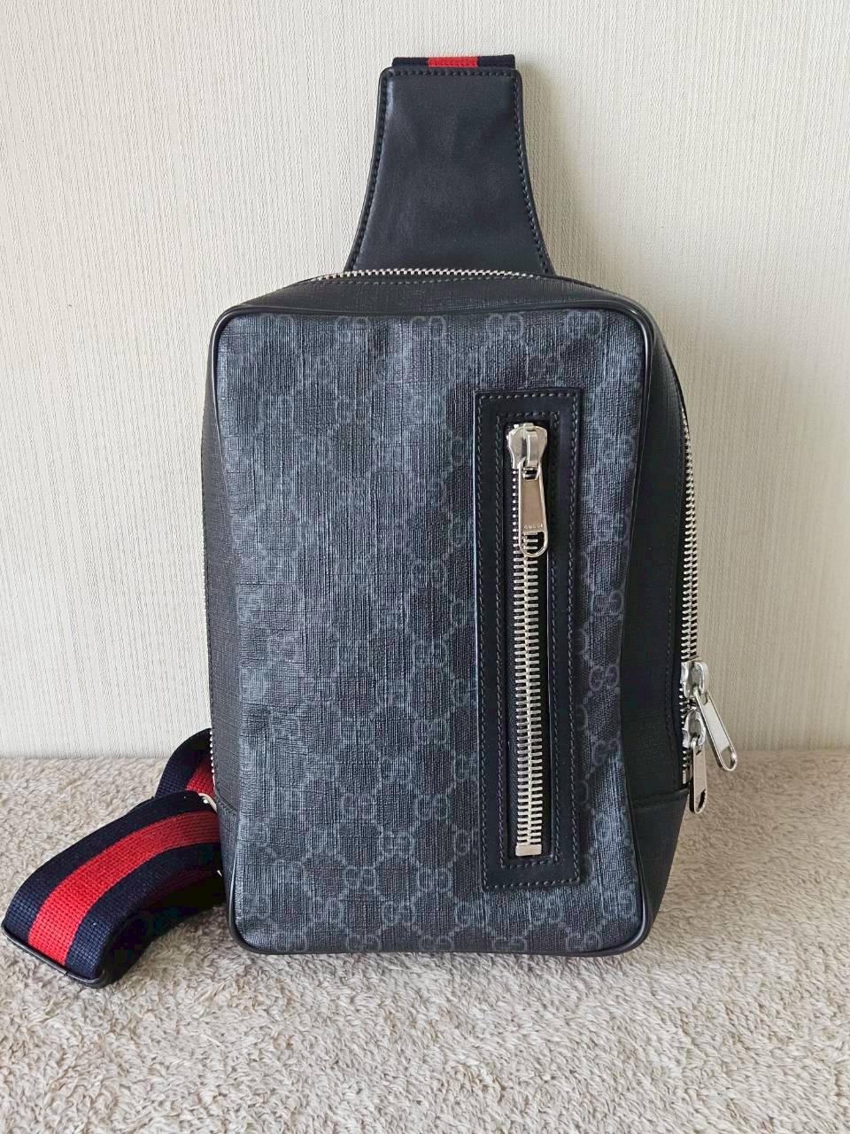 Gucci GG Black Sling Backpack