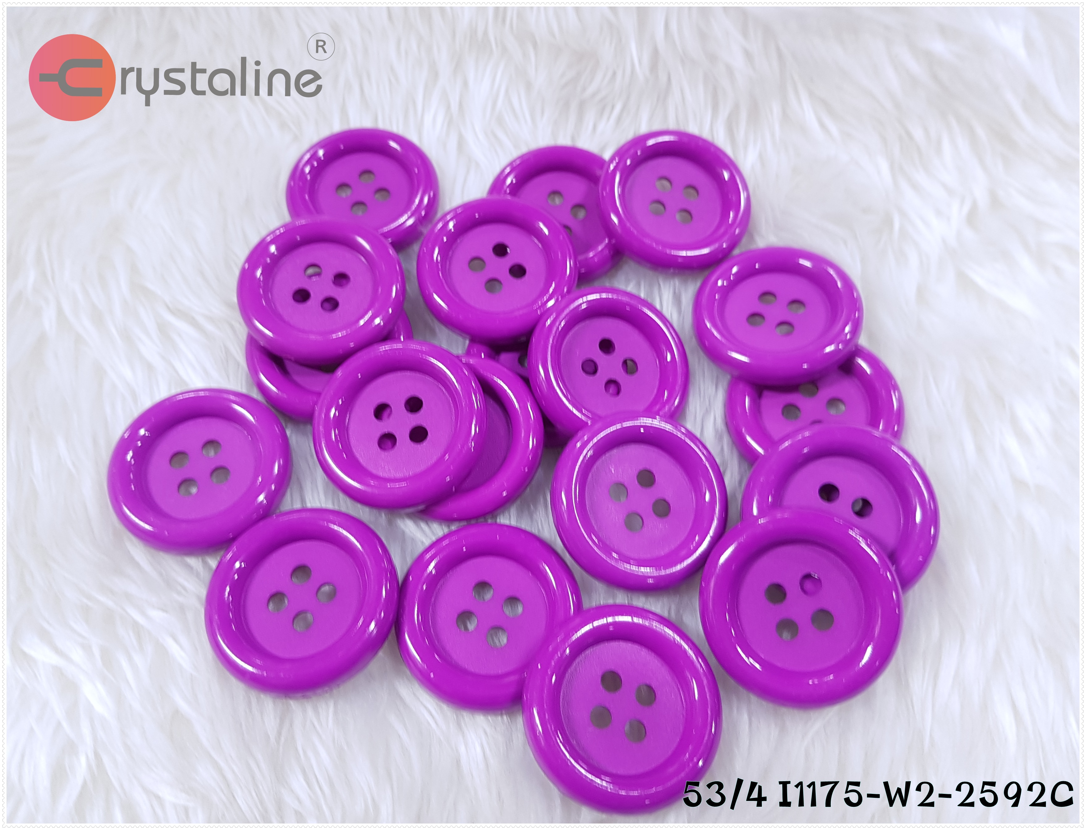Big button - Purple col. (size 53L,50pcs/pack)