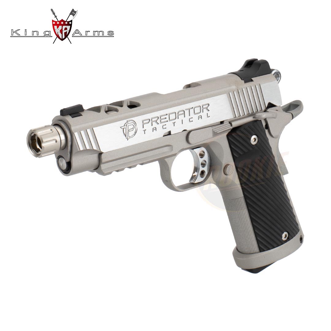 King Arms Predator Tactical Iron Shrike 1911 GBB (Silver)