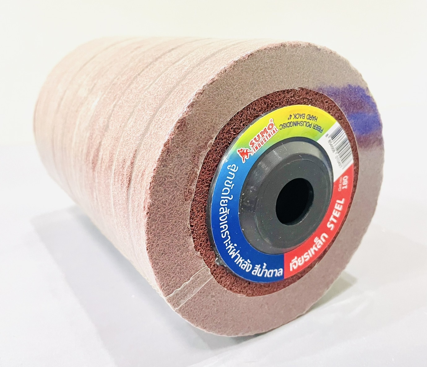 ลูกขัดใยสังเคราะห์ 4" #180 9P สีน้ำตาล Sumo