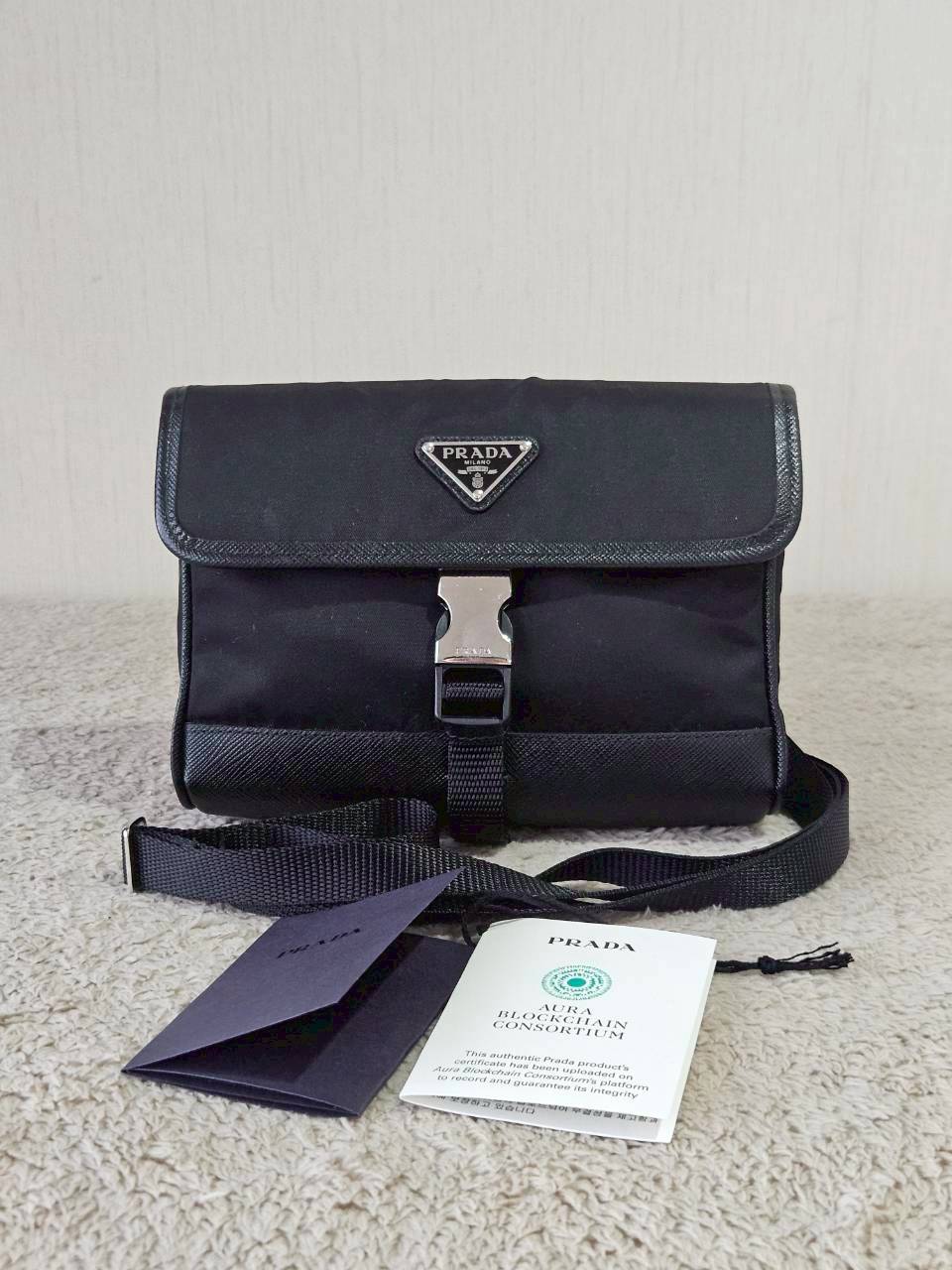 Prada Re-Nylon Smartphone Case Microchip