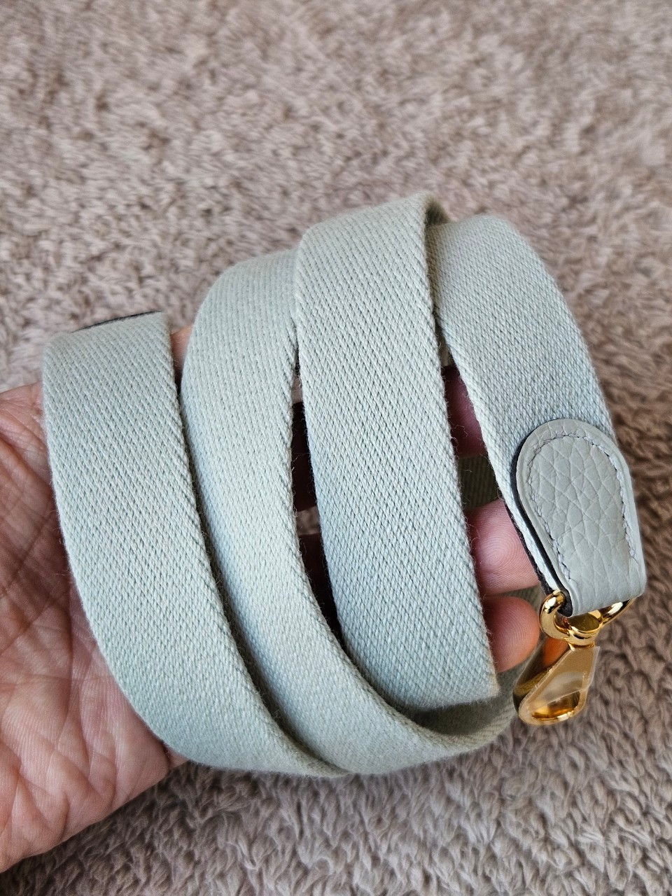 Hermes Evelyne mini size16 stamp B (2023) สี Gris Neve