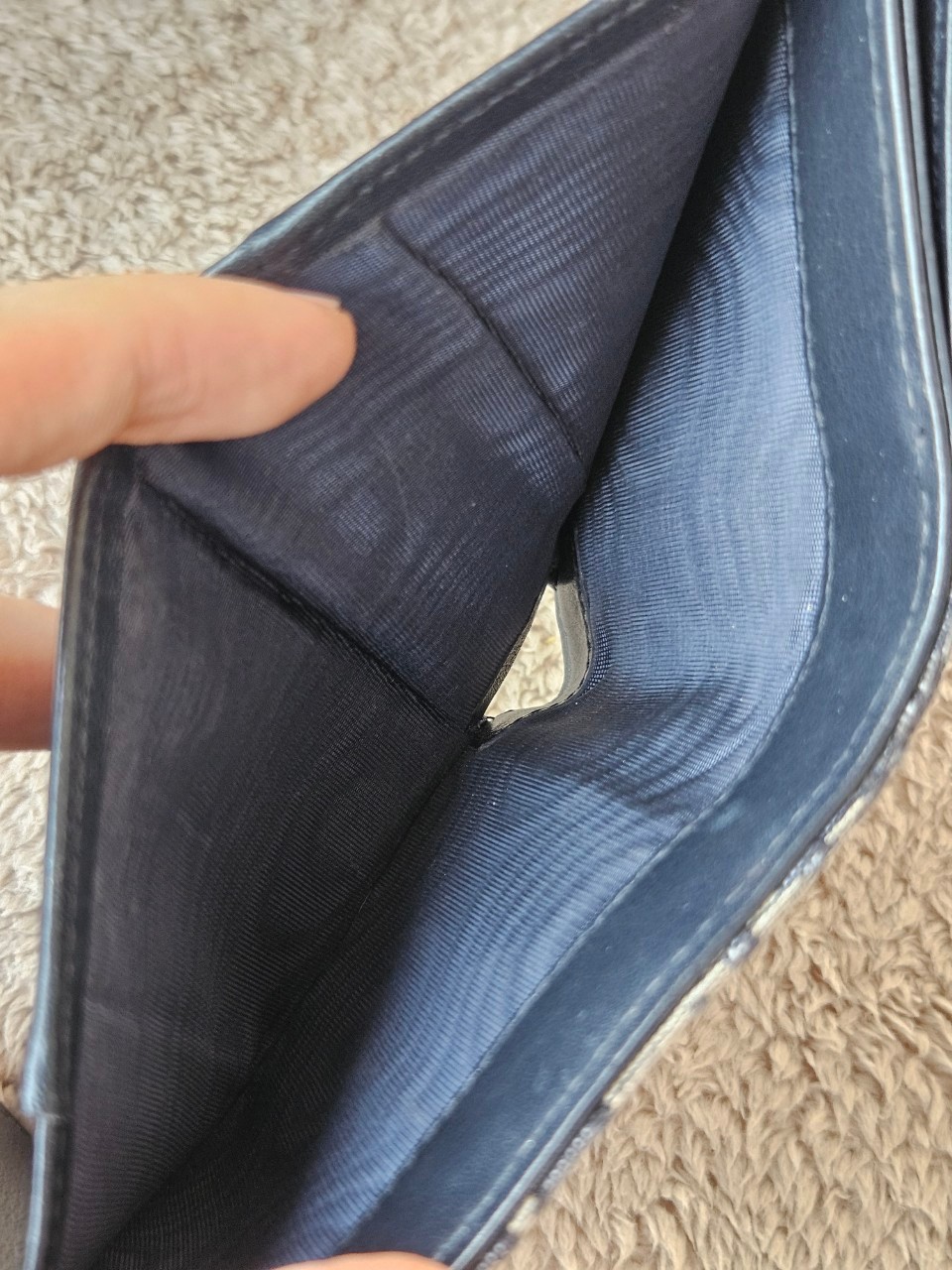 Dior Saddle Lotus Trifold Wallet