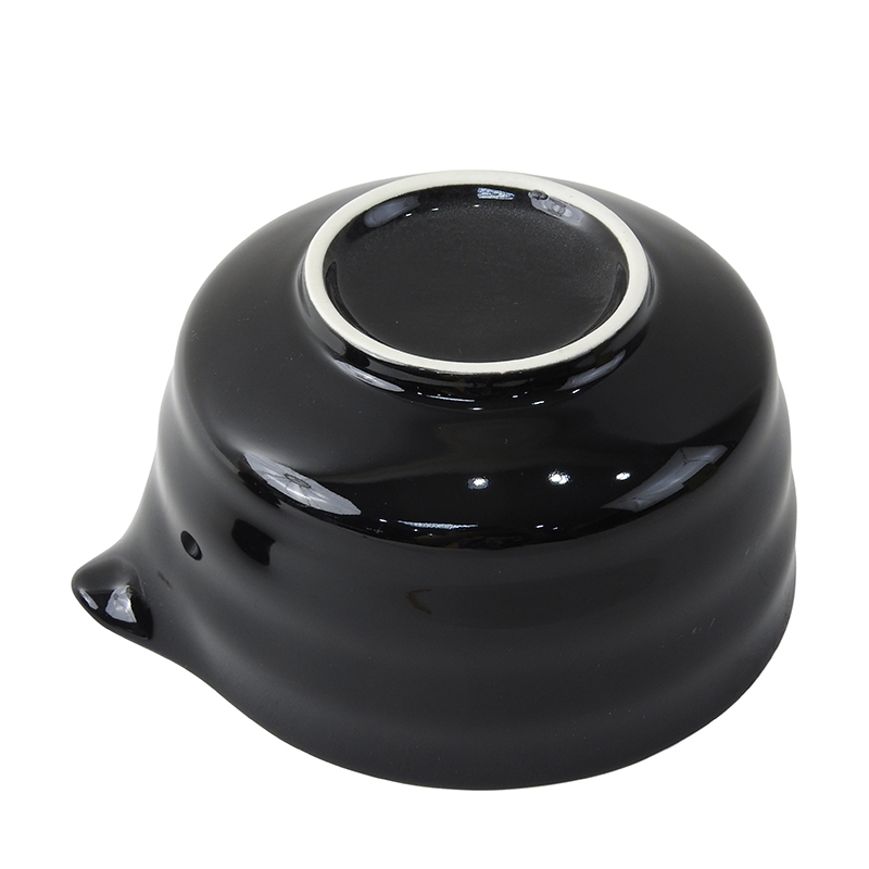 ชุดทำชาเขียวญี่ปุ่น (มัทฉะ) 4 ชิ้น พร้อมชามปากเท สีดำ