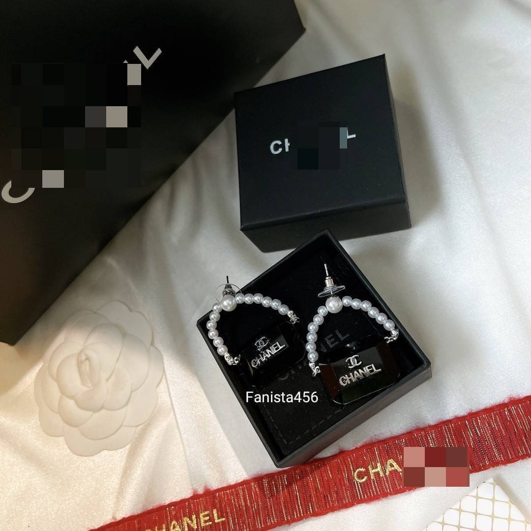 ต่างหู ชาแนล Chanel Earring ต่างหูชาแนลมุก