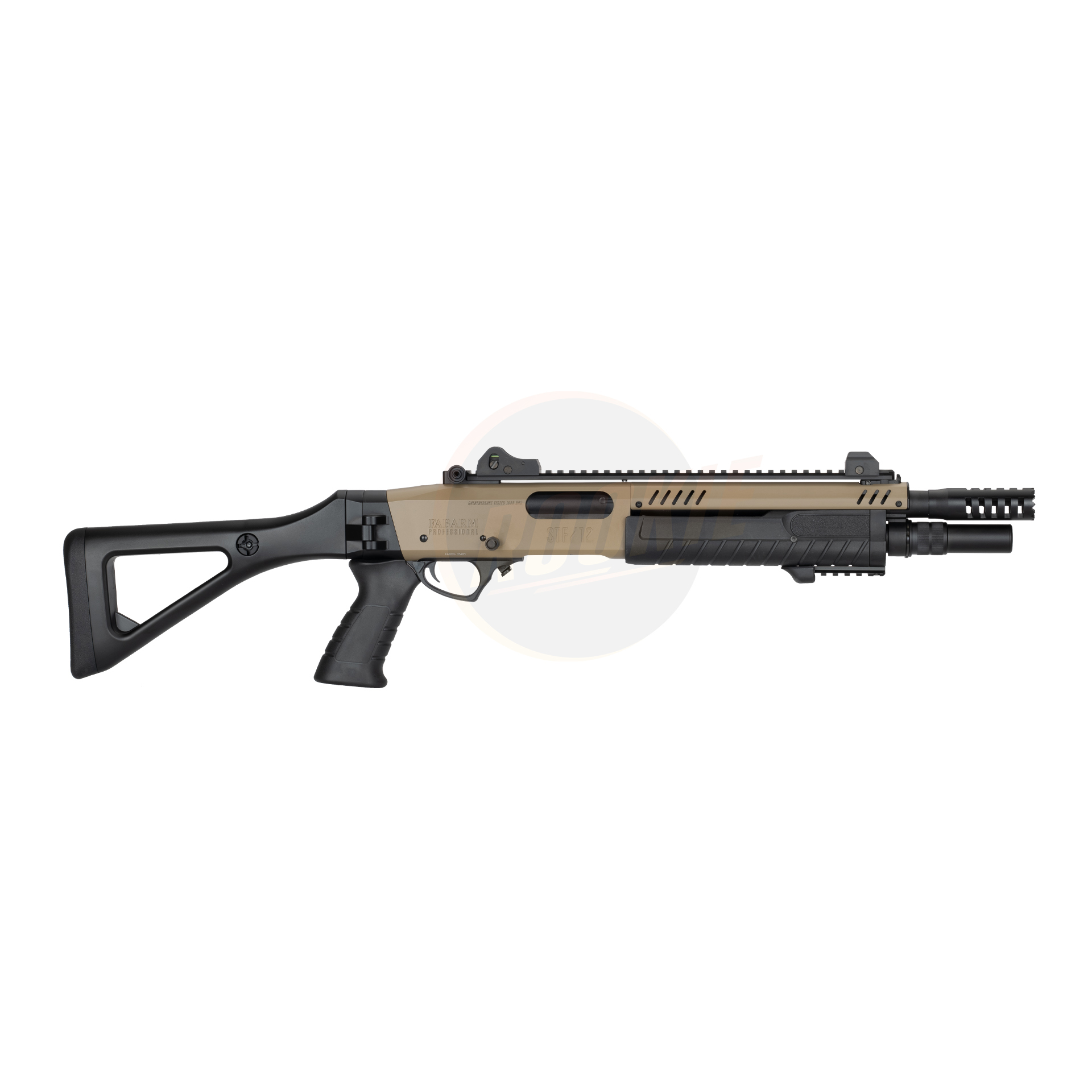 BO FABARM STF/12 Compact 11" Gas Pump Action Shotgun (FDE)