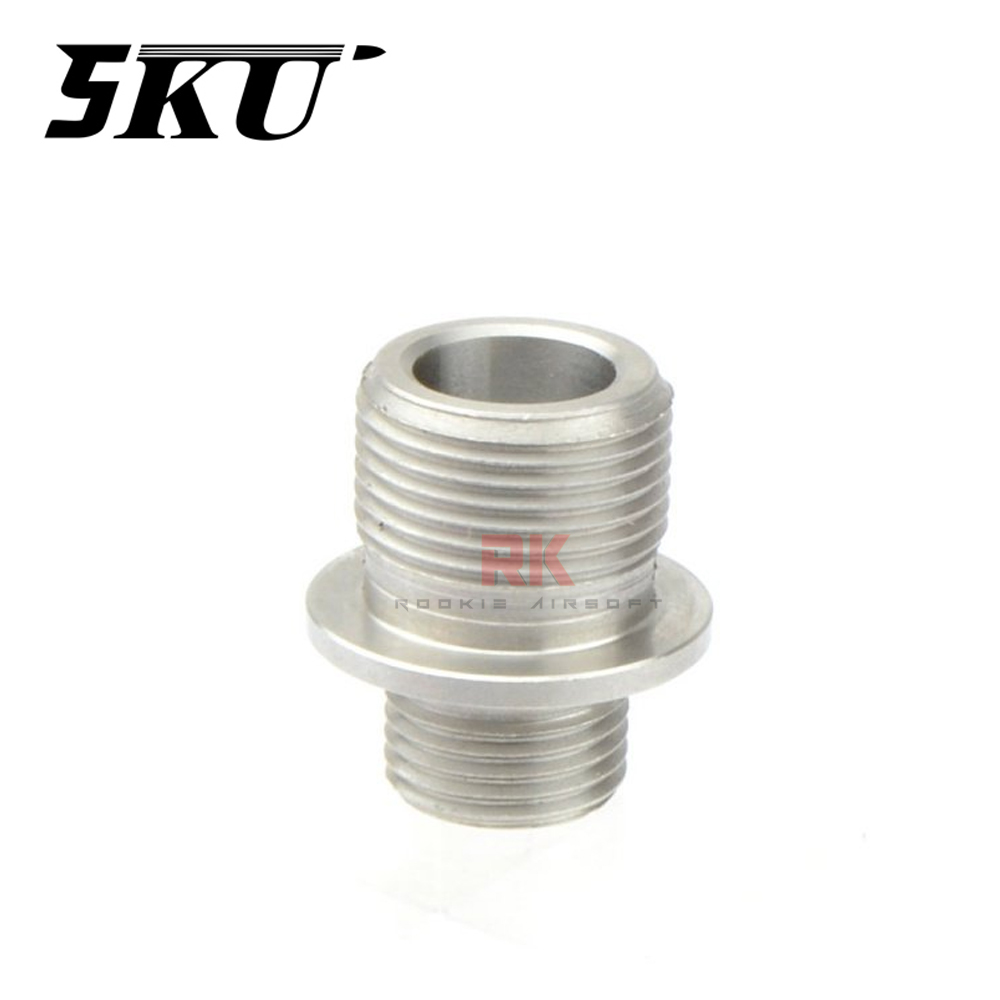 5KU Stainless Steel Silencer Adapter (M11 CW to M14 CCW)