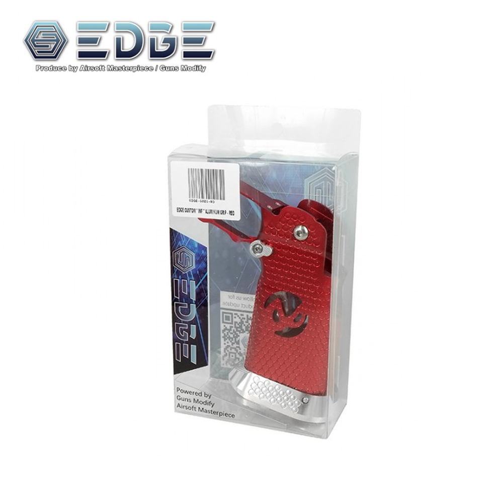 EDGE Custom "INF" Aluminum Grip for Hi-Capa - Red