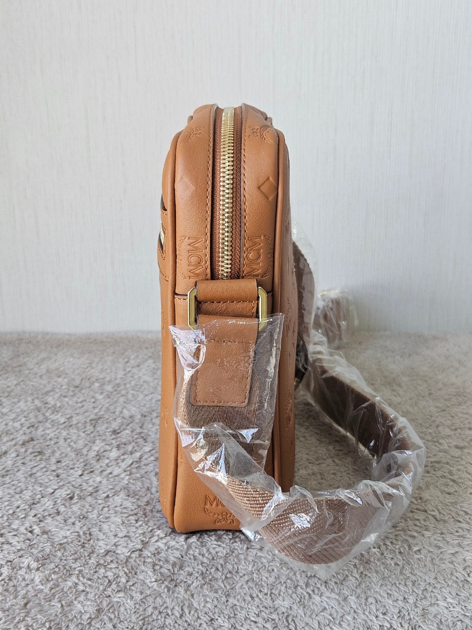 MCM Klassik Leather Crossbody Mini Bag