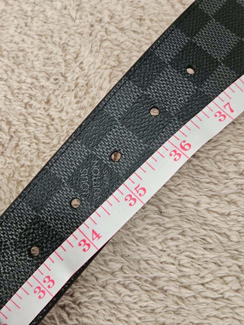 LV Initiales 40mm Damier Graphite Reversible Belt