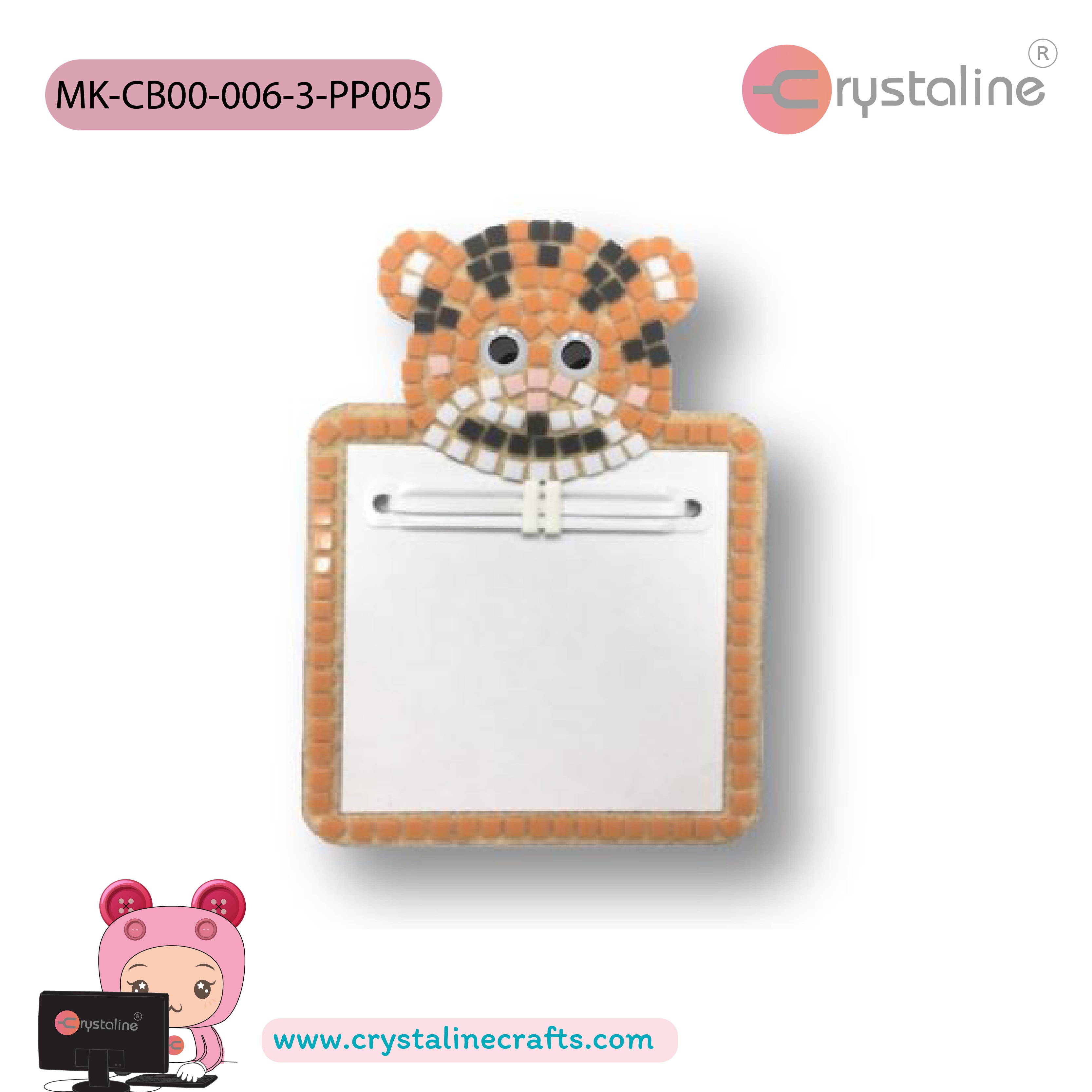 Clipboard kit - Tiger (size 10 x 15 cm,1pc/pack)