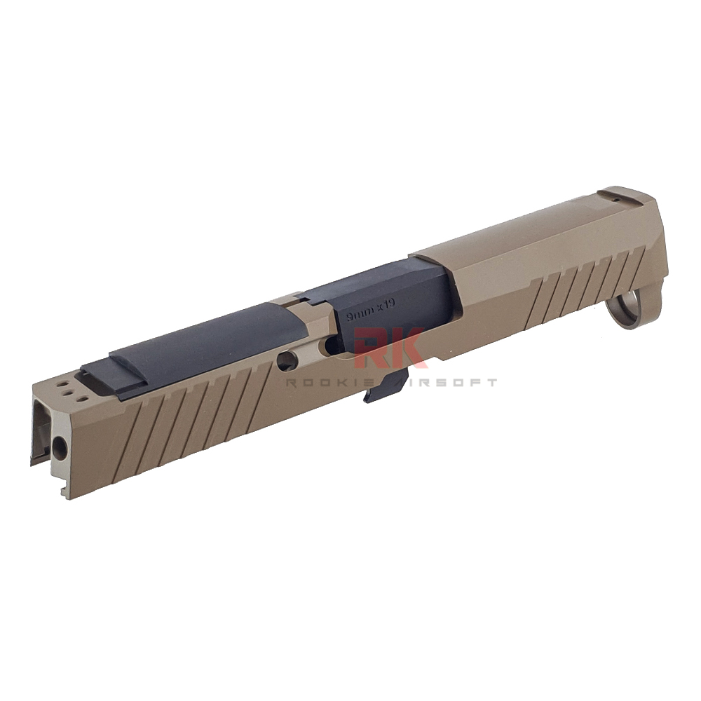 Bomber CNC Steel P320 M18 Slide Kit for SIG / VFC M17 & M18 - 2021 Commercial Version (Tan) **Cerakote Limited Edition**