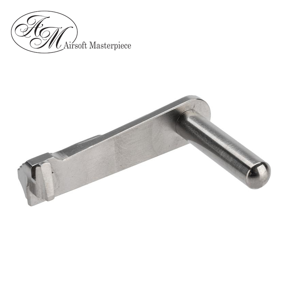 Airsoft Masterpiece CNC Steel Slide Stop - Type 2 (Silver)