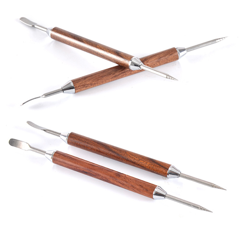 Latte art pen Needle style-wood handle