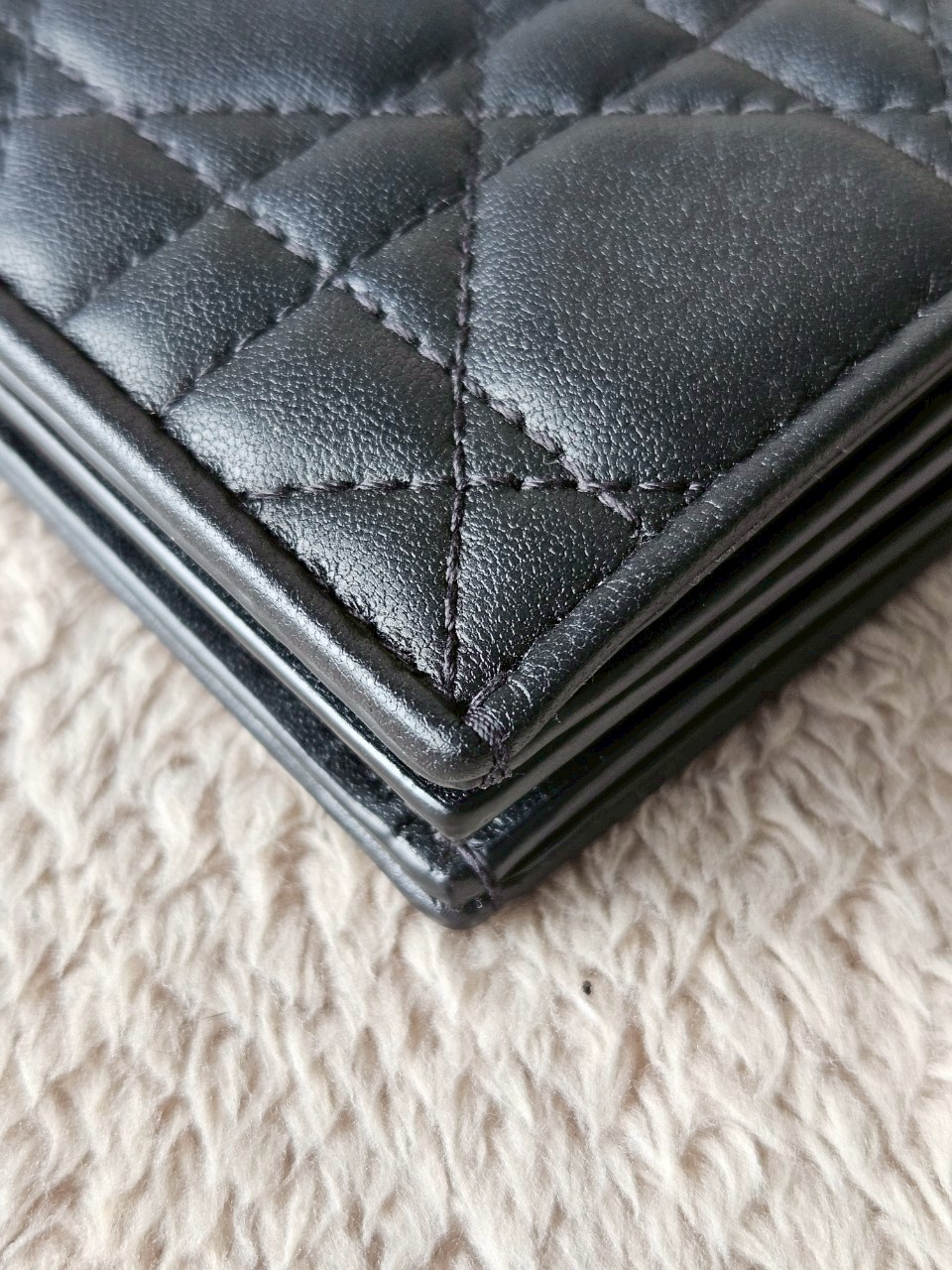 Dior Lady Dior Medium Wallet Lambskin Black