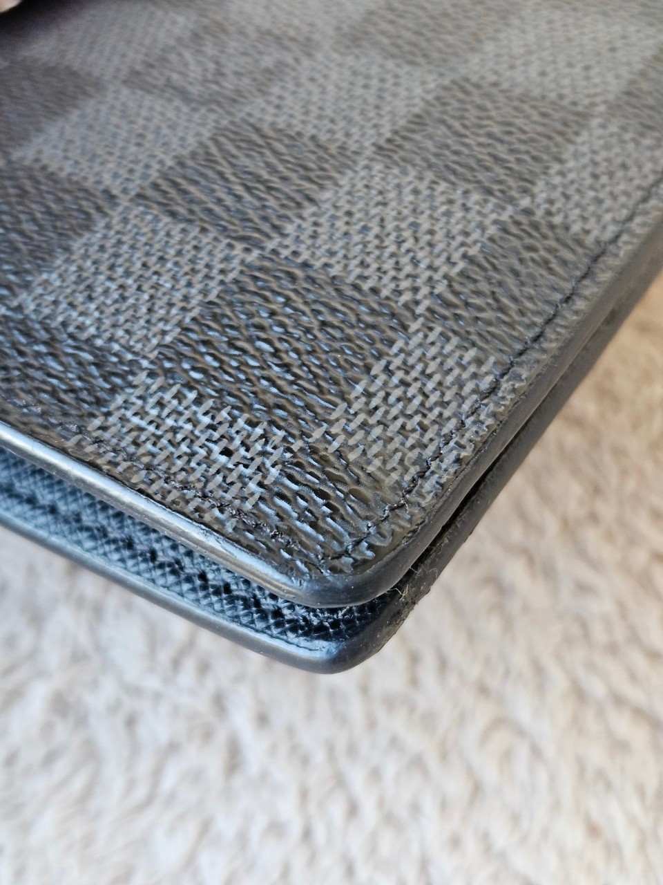 LV N62665 Brazza Damier Graphite Wallet
