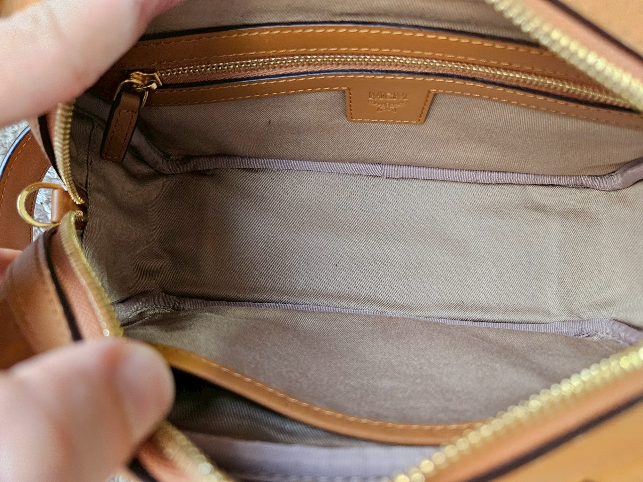 MCM Geo Laurel Wash Bag