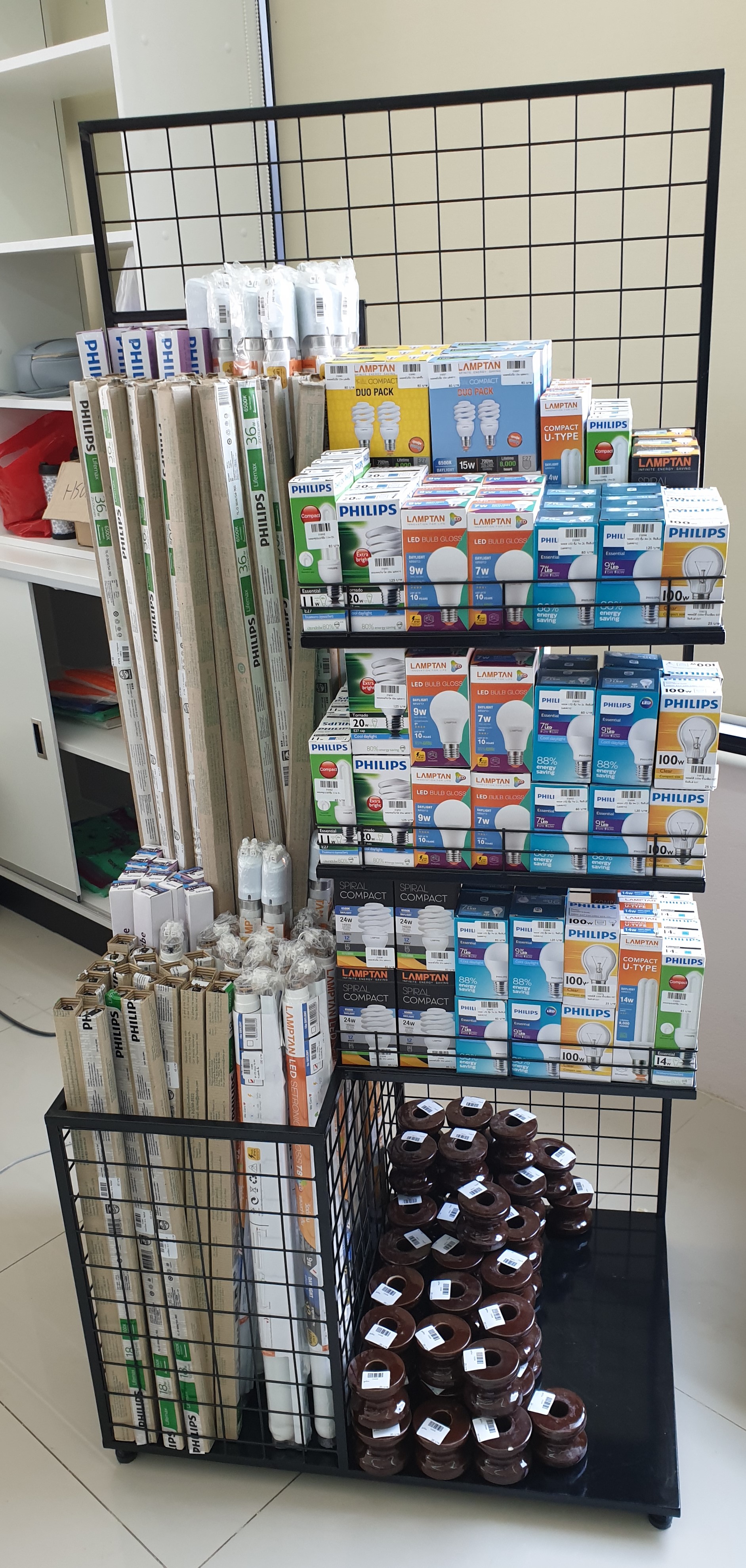 ชั้นวางหลอดไฟ