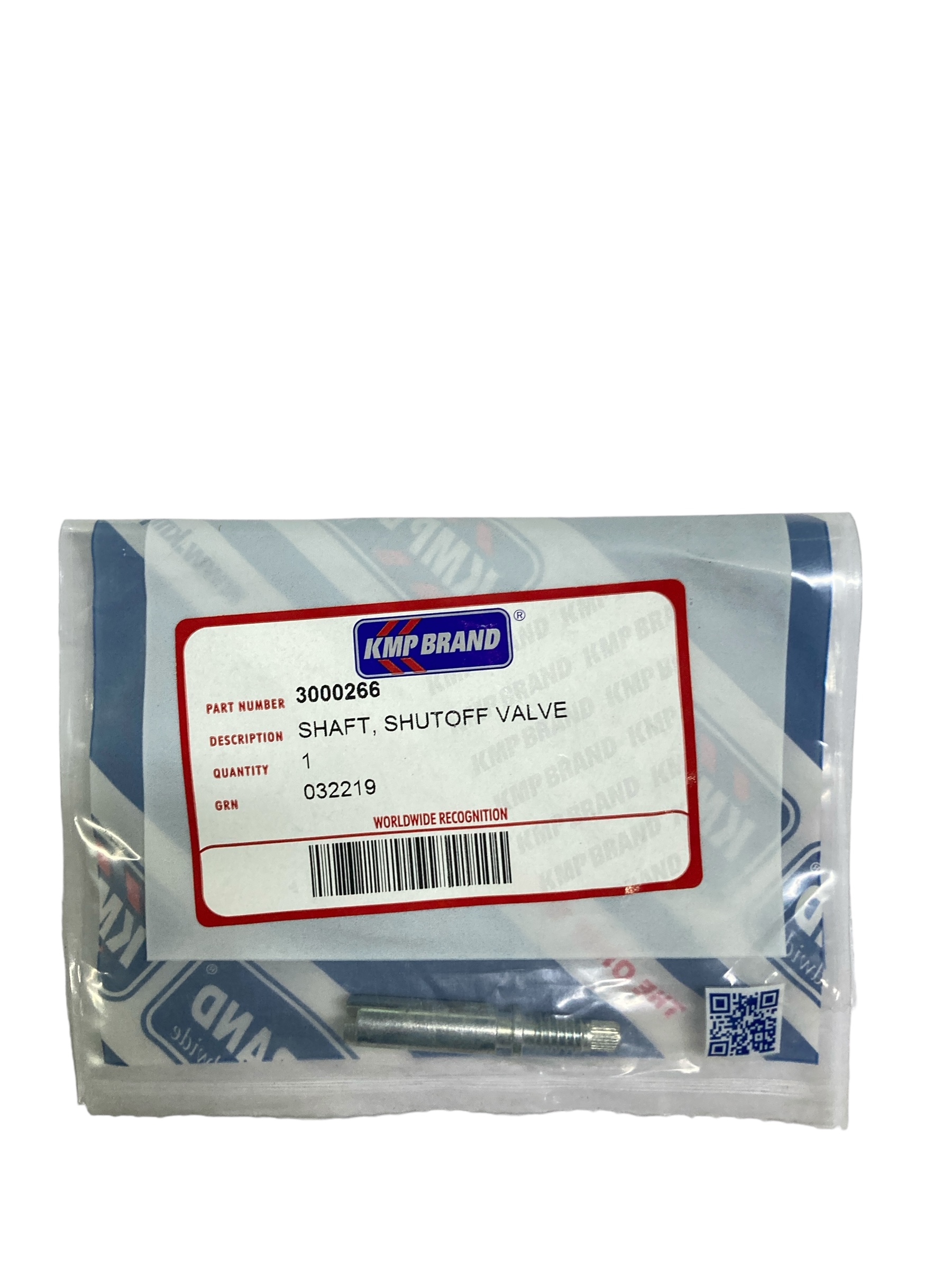 3000266 เพลาชัชดาวน์วาล์ว / Shaft,Shut Off Valve / KMP