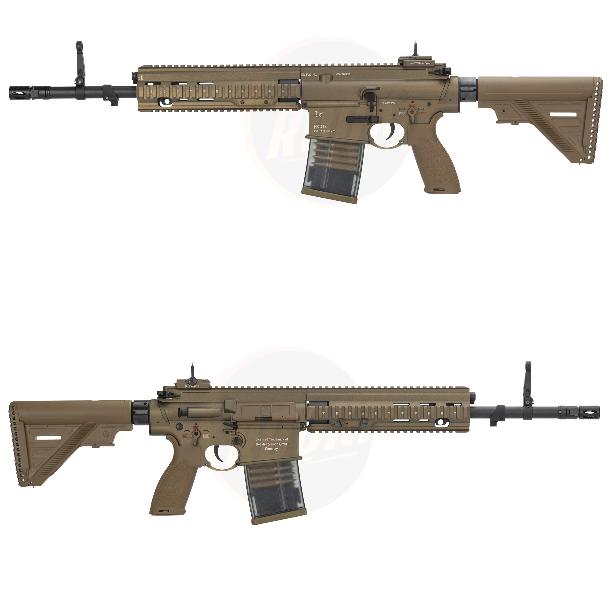 E&C 202 S2 HK417 A2 AEG - 10" Handguard / 16" Barrel