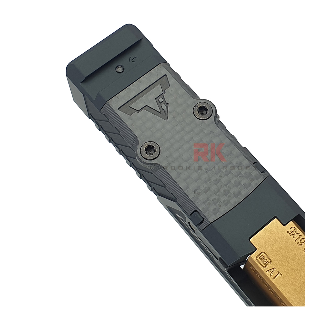 Nova CNC Aluminum TTI G17 RMR Slide Kit for Marui G17 Gen3 (Shiny Black)