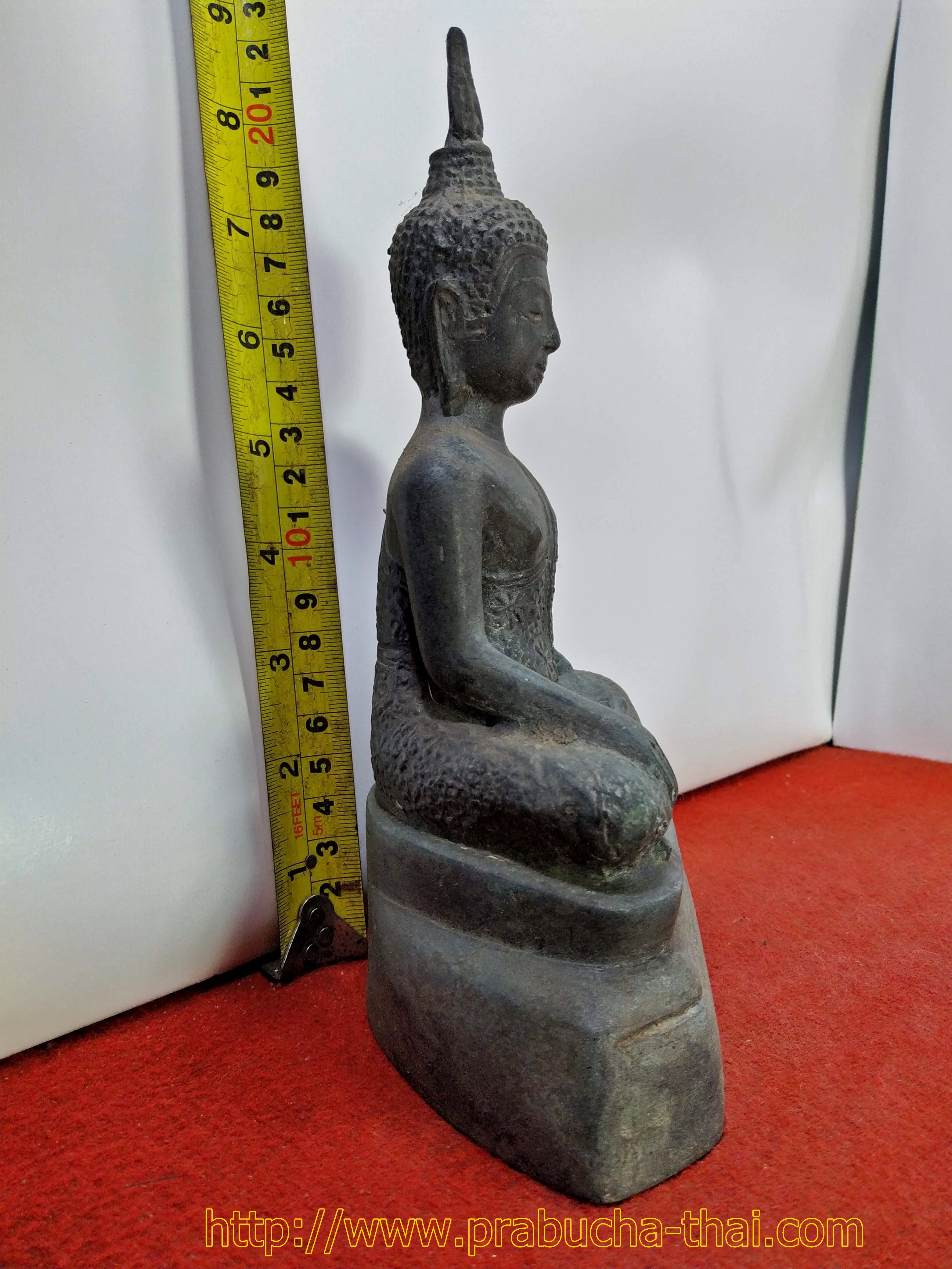 พระอู่ทอง ปางมาวิชัย ทรงจีวรลายดอกพิกุล หน้าตัก 5 นิ้ว
