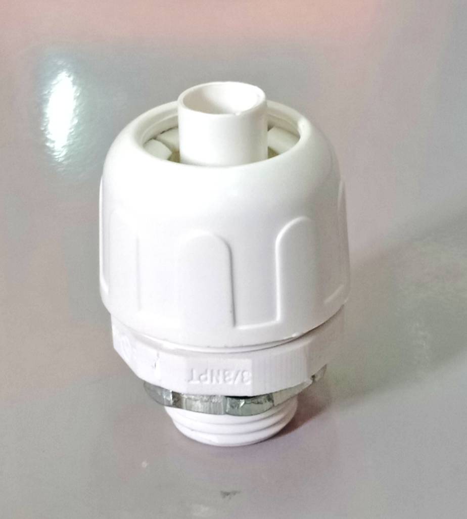 ข้อต่อท่อลูกฟูก สีขาว SCG