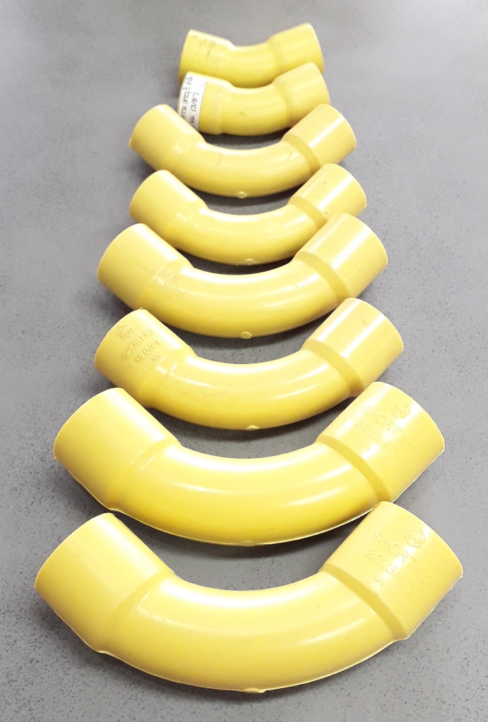 ข้อโค้ง 90 สายสีเหลือง ตราช้าง