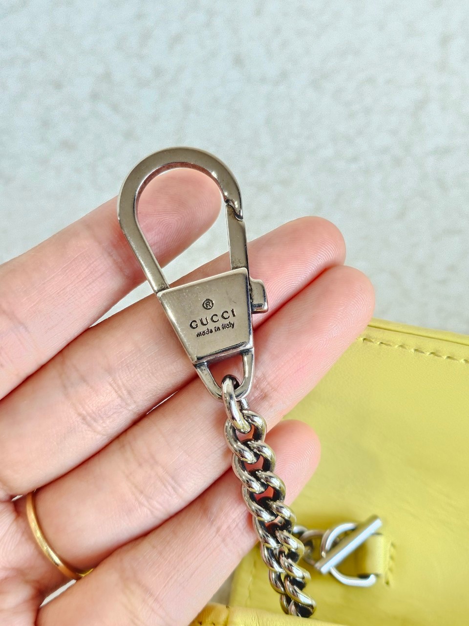 Gucci Marmont Super Mini สีเหลือง