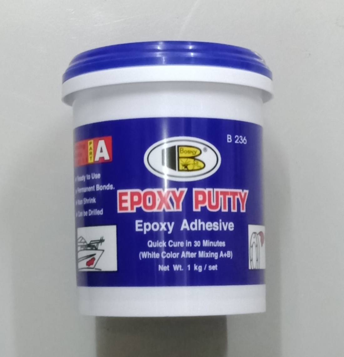 กาวอีพ็อกซี่ A+B 1kg. B-236 บอสนี่