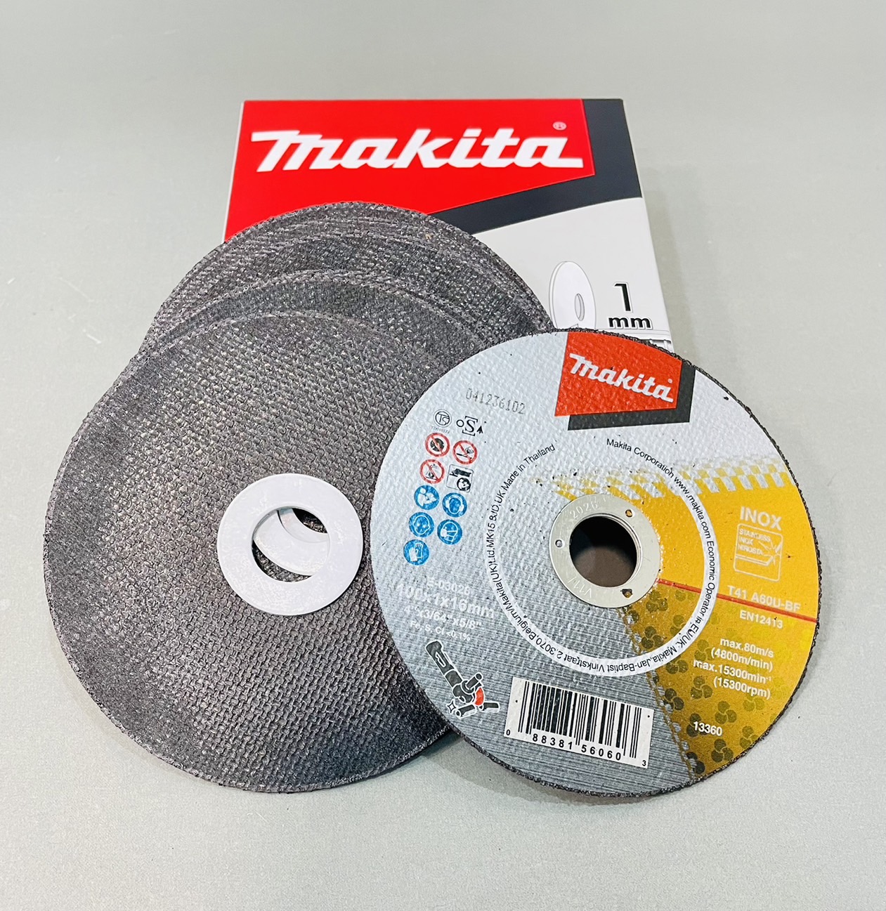 แผ่นตัดเหล็ก - สแตนเลส 4" x 1มิล Makita E-03028