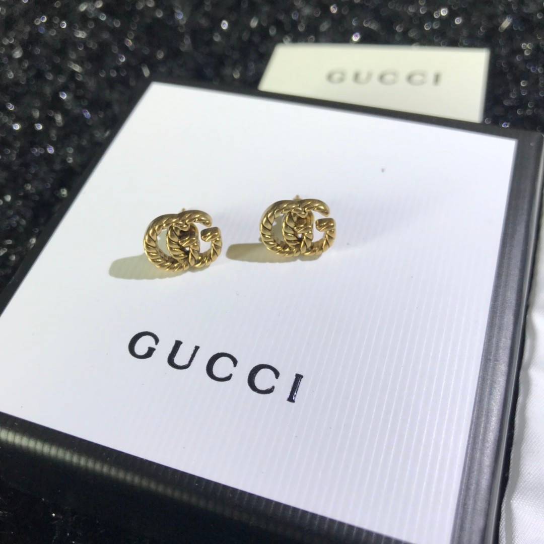 ต่างหูกุชชี่ Gucci earring ต่างหูกุชชี่ ติดหู งาน Hiend