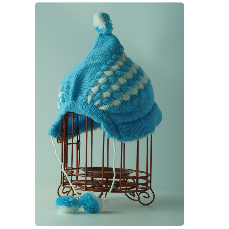 ขายส่ง หมวกไหมพรมเด็กแรกเกิด รุ่นหมวกน้อยหน่าสามจุก (ราคาต่อโหล) nongnini1988