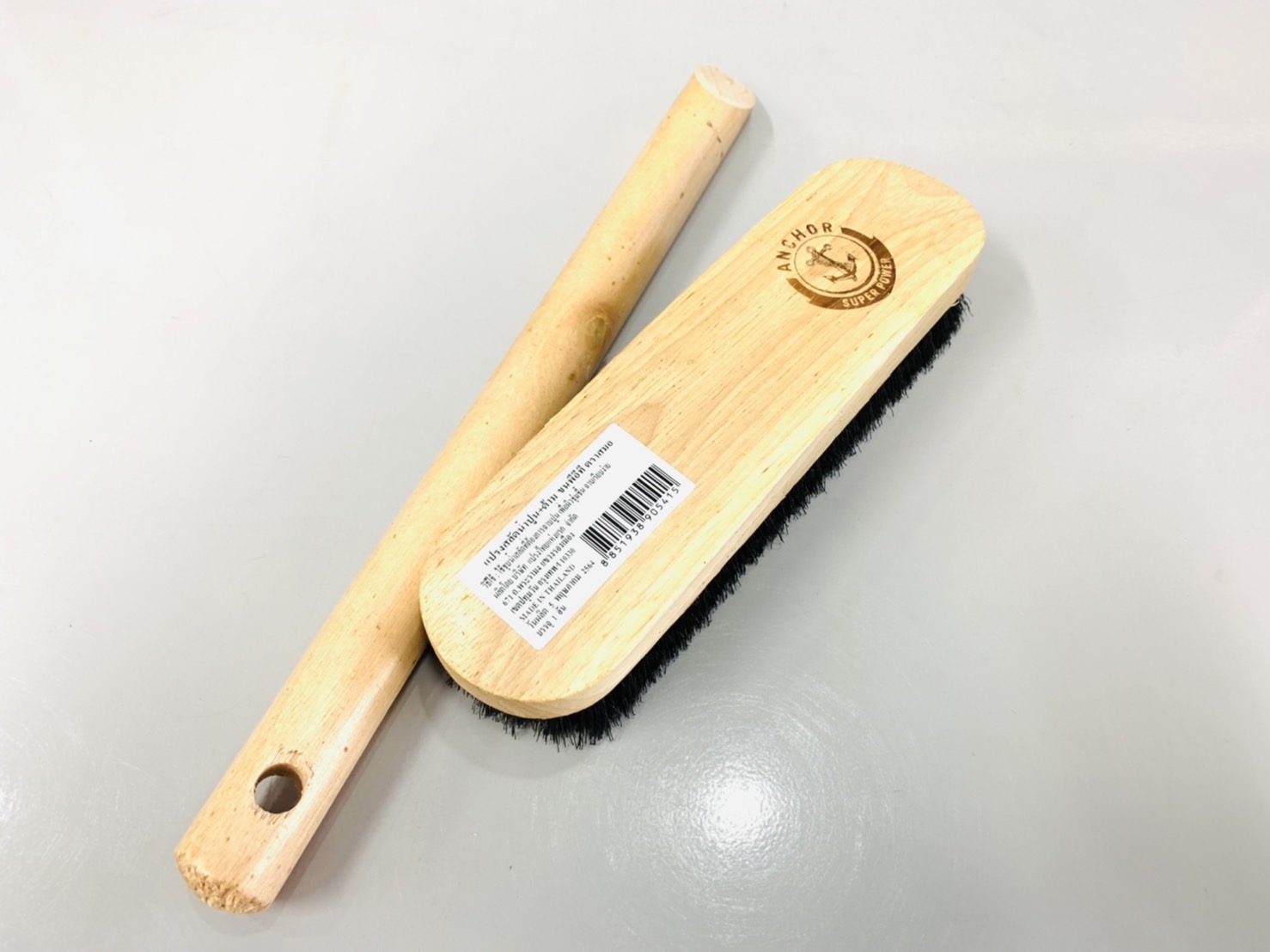 แปรงสลัดน้ำปูน สมอ มีด้าม