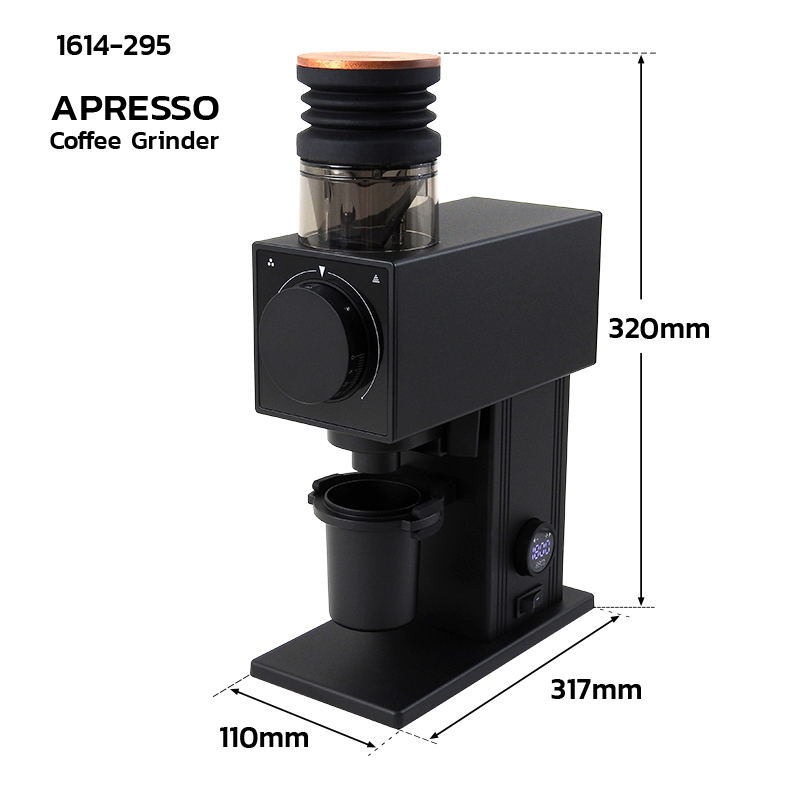 เครื่องบด APRESSO (CF64V) เฟืองบด SSF 64 mm ปรับรอบได้ ลดไฟฟ้าสถิต