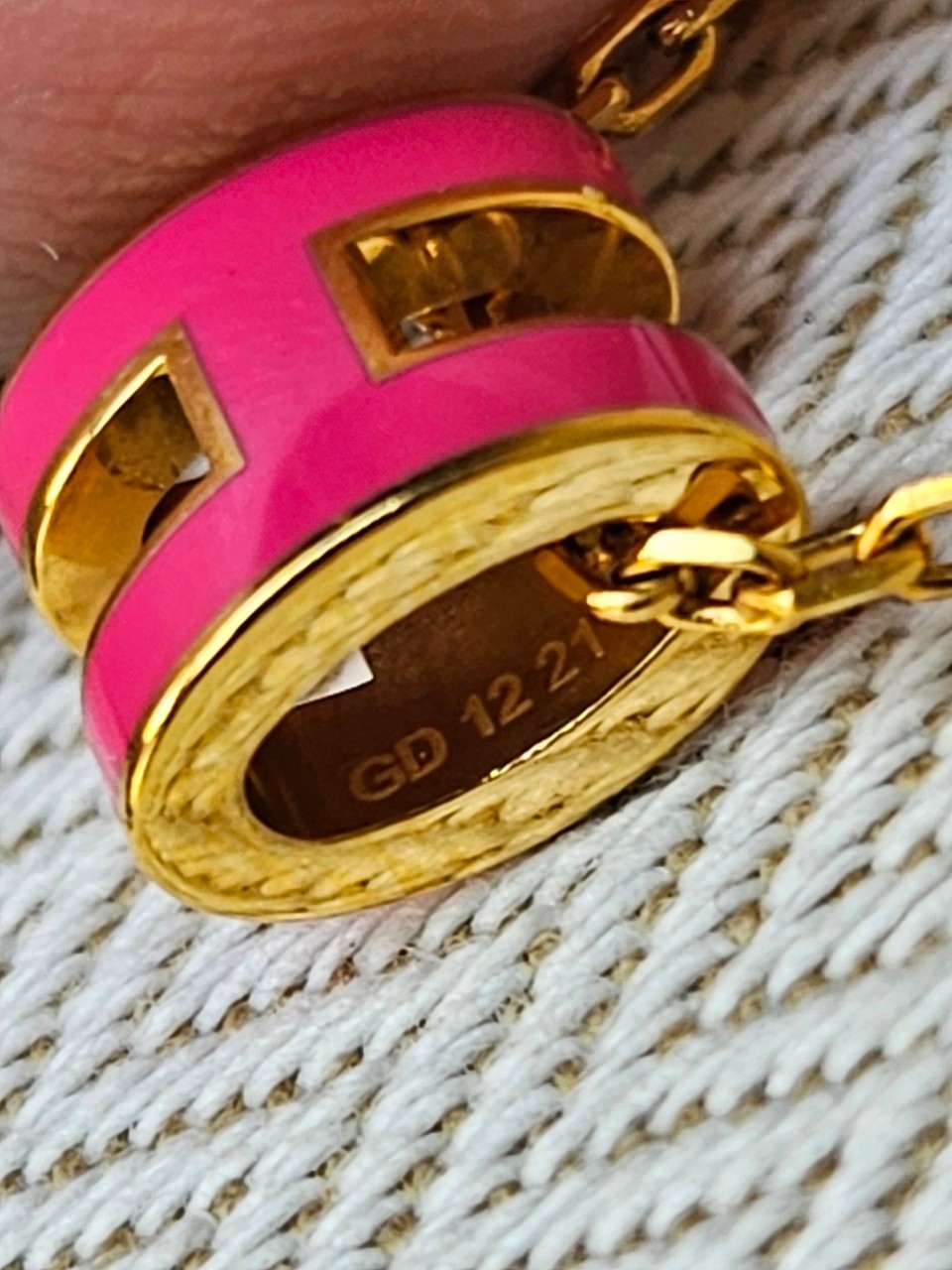 Hermes Mini Pop H ชมพูทอง