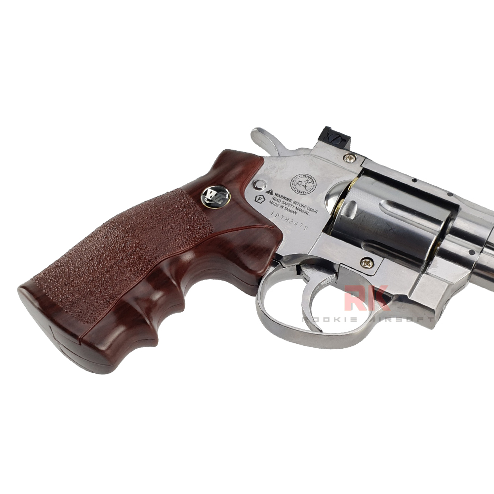 WinGun 702S 6 inch Co2 Revolver (Silver)