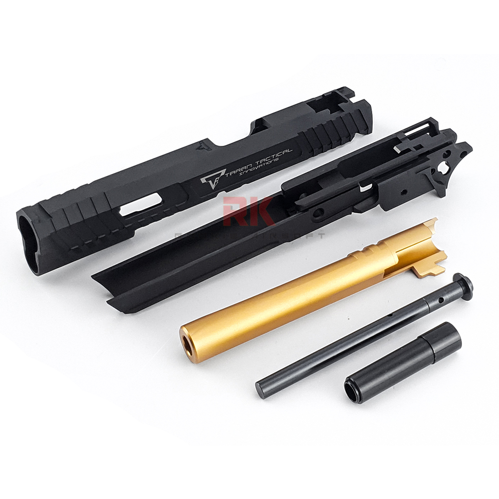 NOVA CNC Aluminum JW3 TTI 2011 Combat Master Set (5.4 inch) for Marui Hi-CAPA (Black)