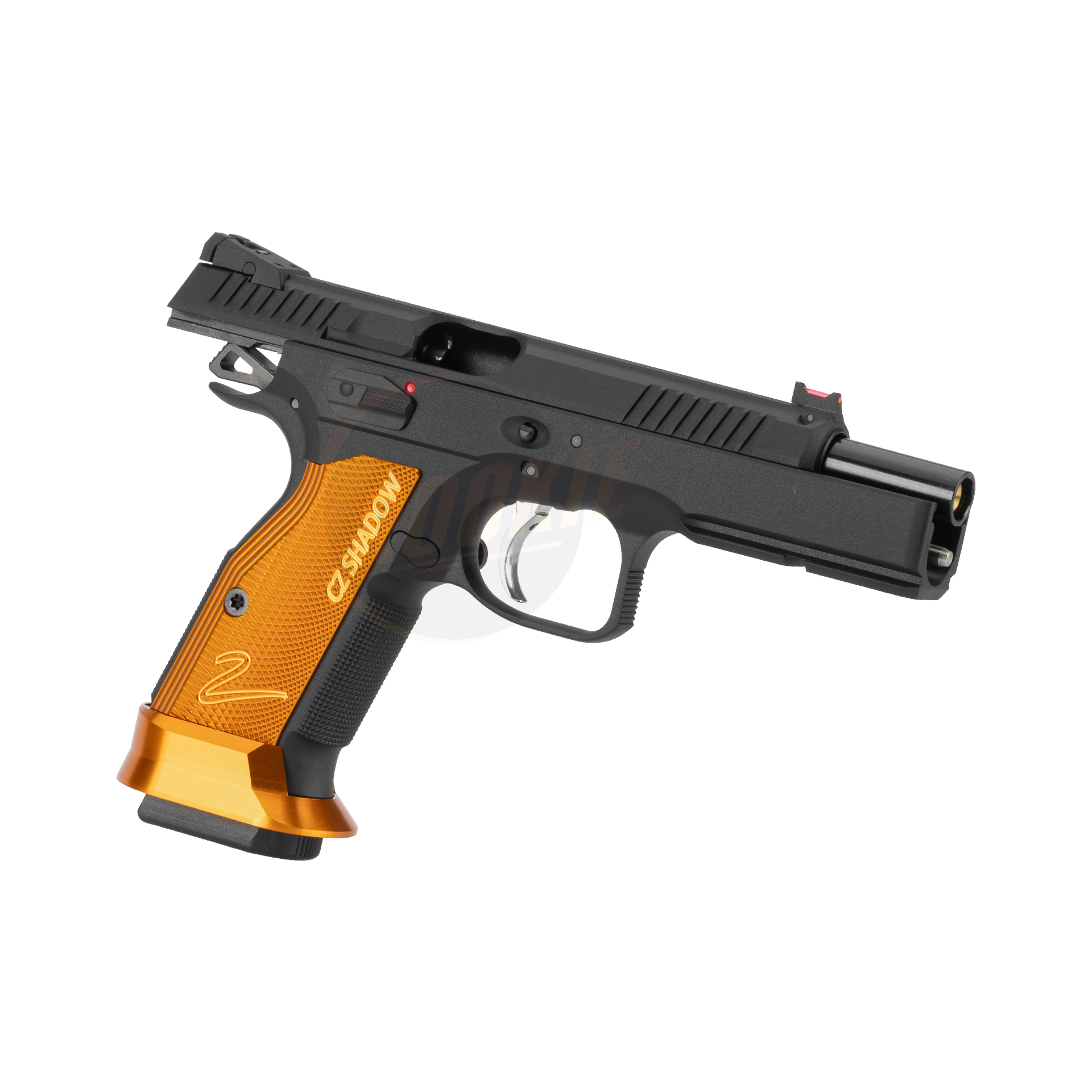 KJ Works CZ Shadow 2 Orange Grip & Magwell (Gas Version)