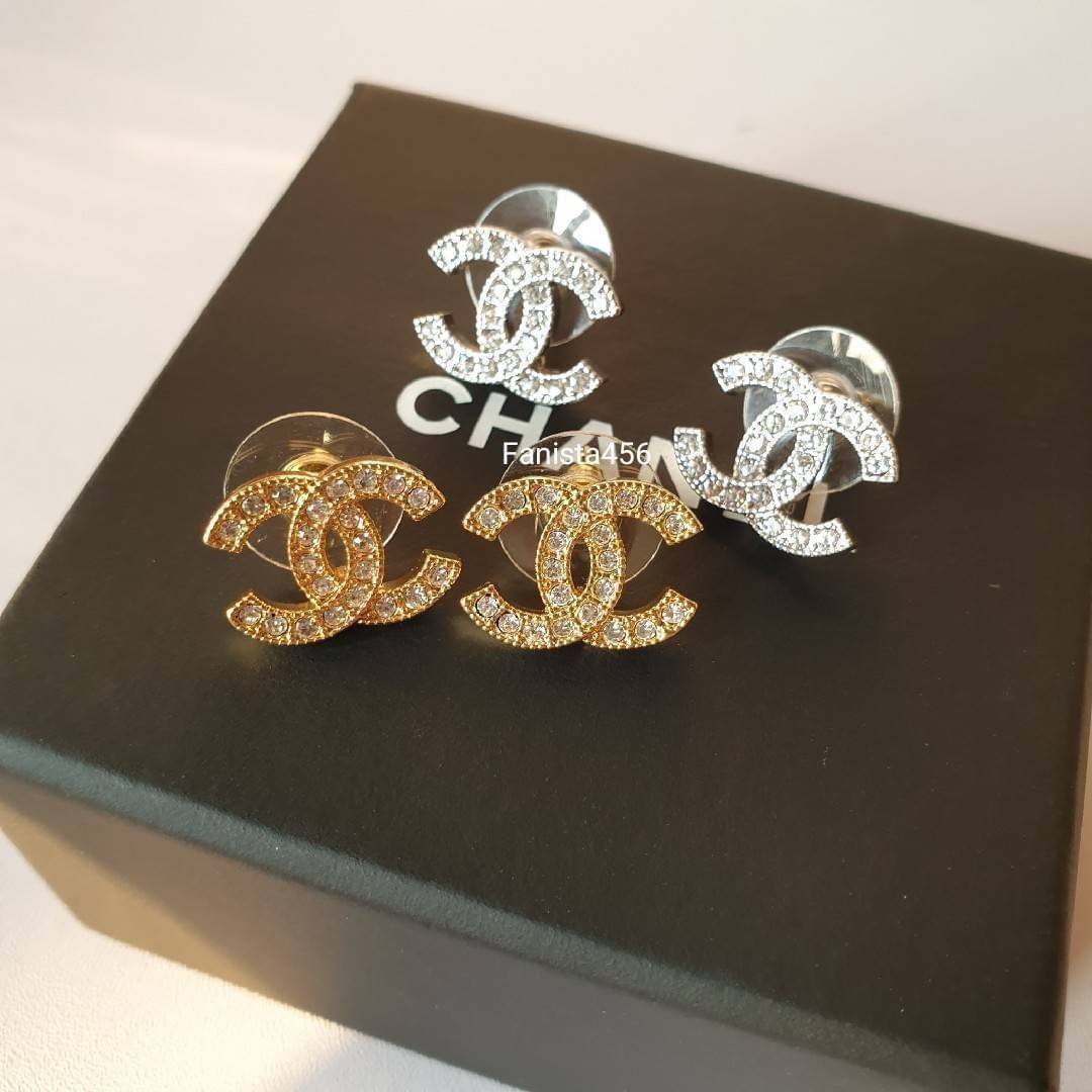 ต่างหูชาแนล Hiend ต่างหูชาแนลงาน1:1 Chanel Classic earring