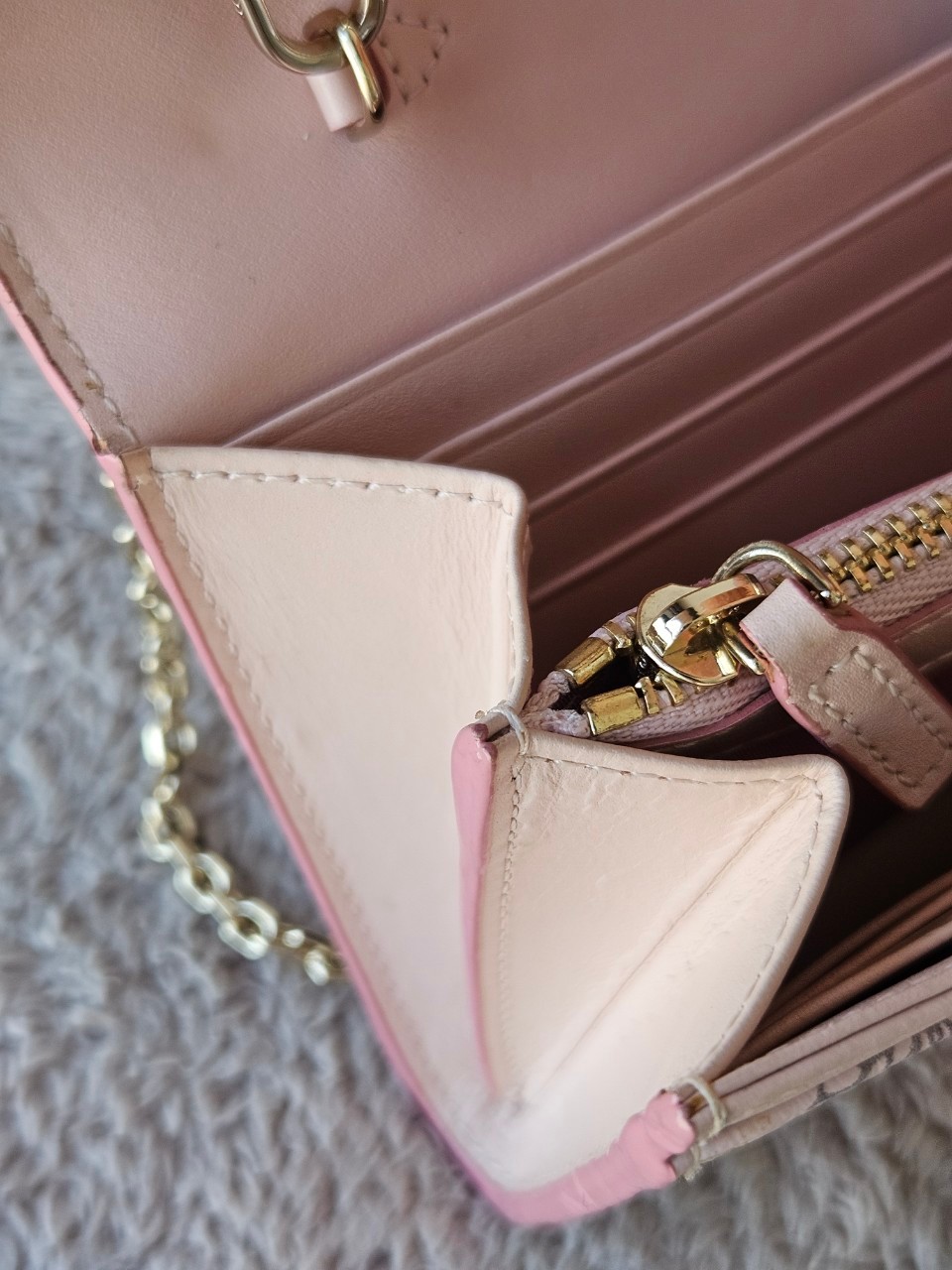 MCM Tracy Crossbody Wallet Pink